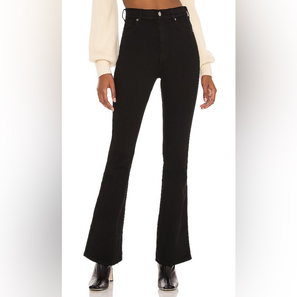 Dr. Denim Moxy Flare Jeans in Black size M